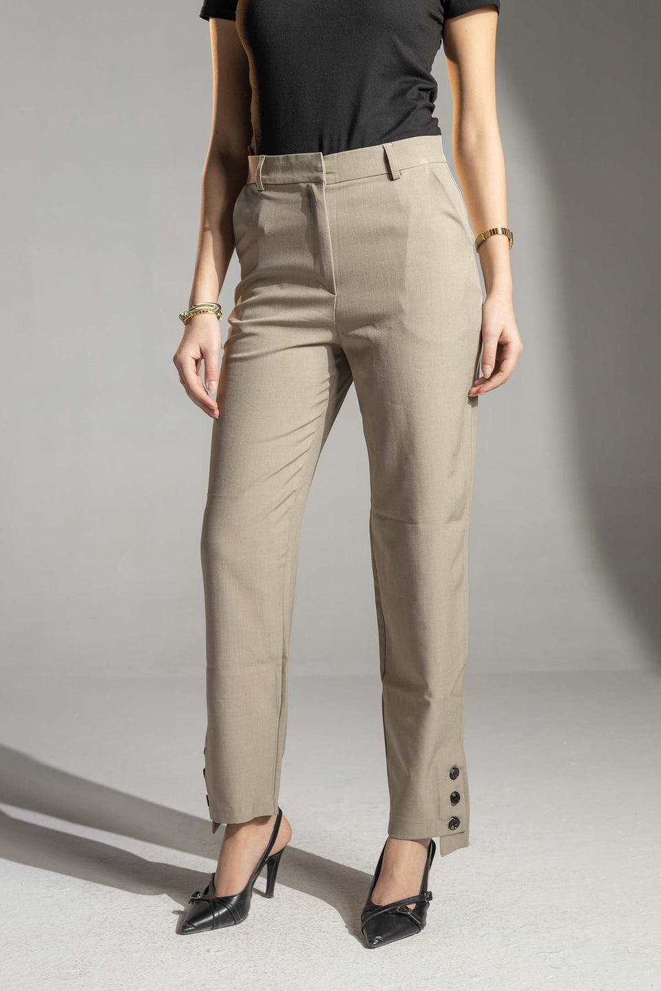 بنطلون كوفي تيلورد بقصة مستقيمة