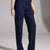 Navy Tailored Straight-Leg Pants