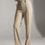 Beige High-Waisted Tailored Pants