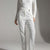 White High-Waisted Tailored Pants