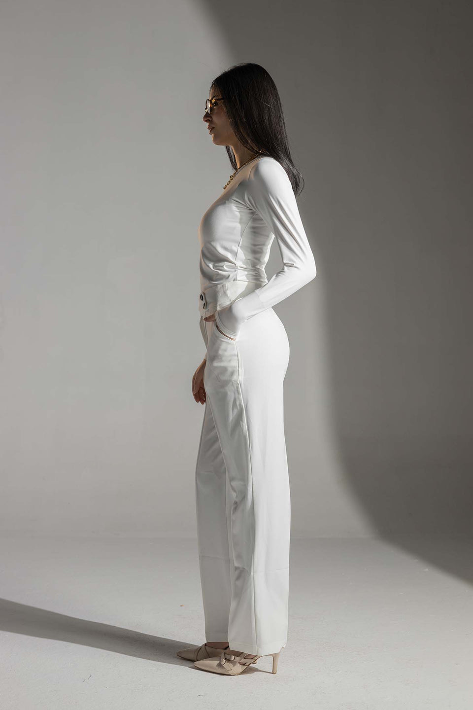 بنطلون مينت عالي الخصر تيلورد