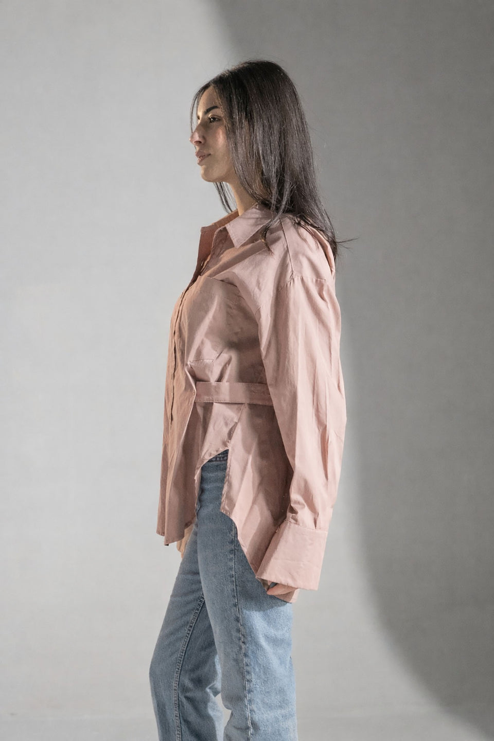 Rose Minimal Edge Black Shirt