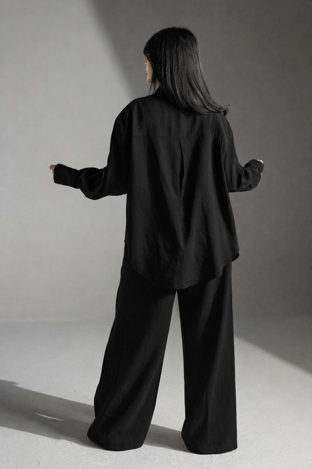 Black Relaxed Fit Co-Ord Set