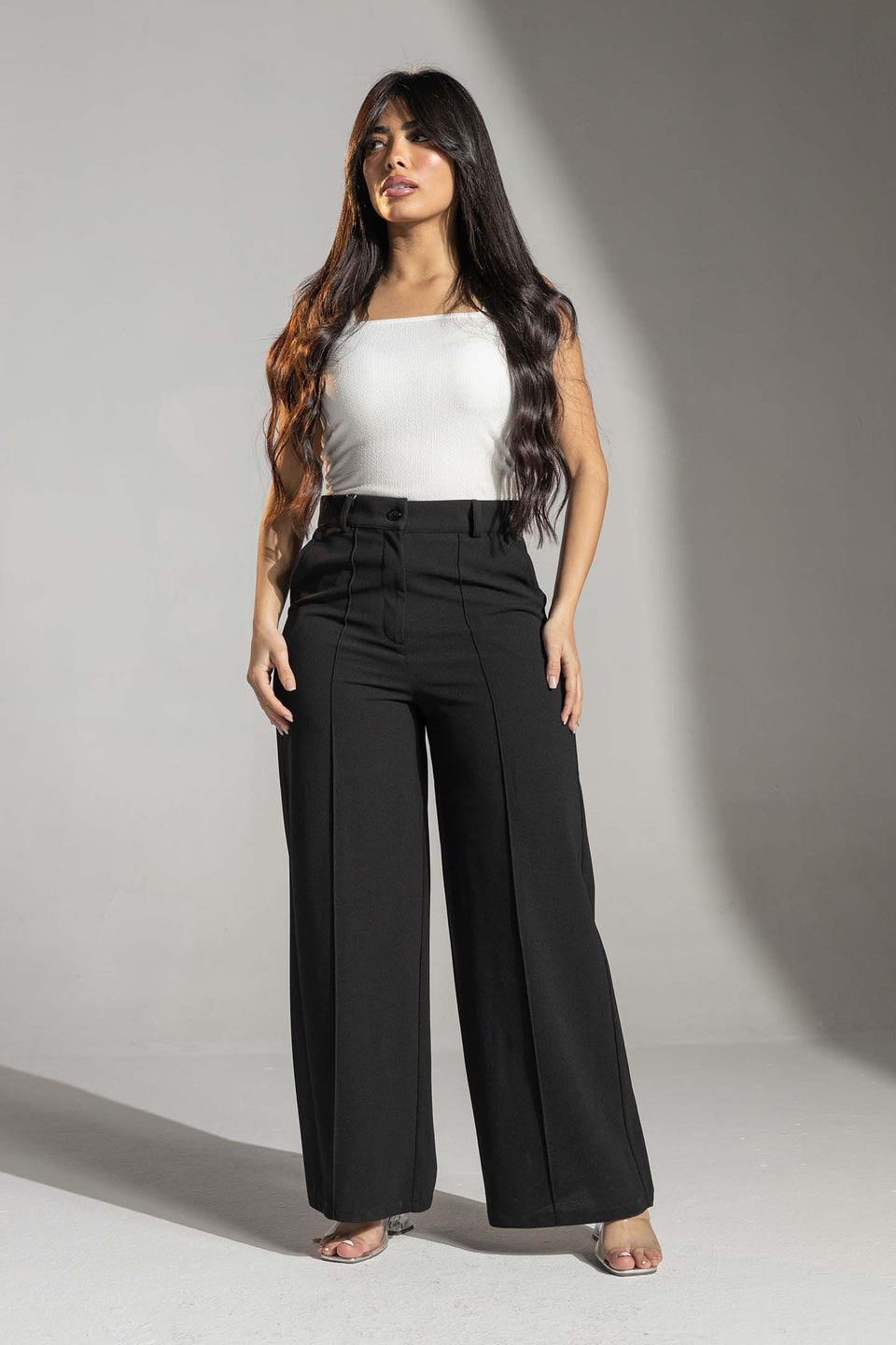 Black Tailored Elegant Pants