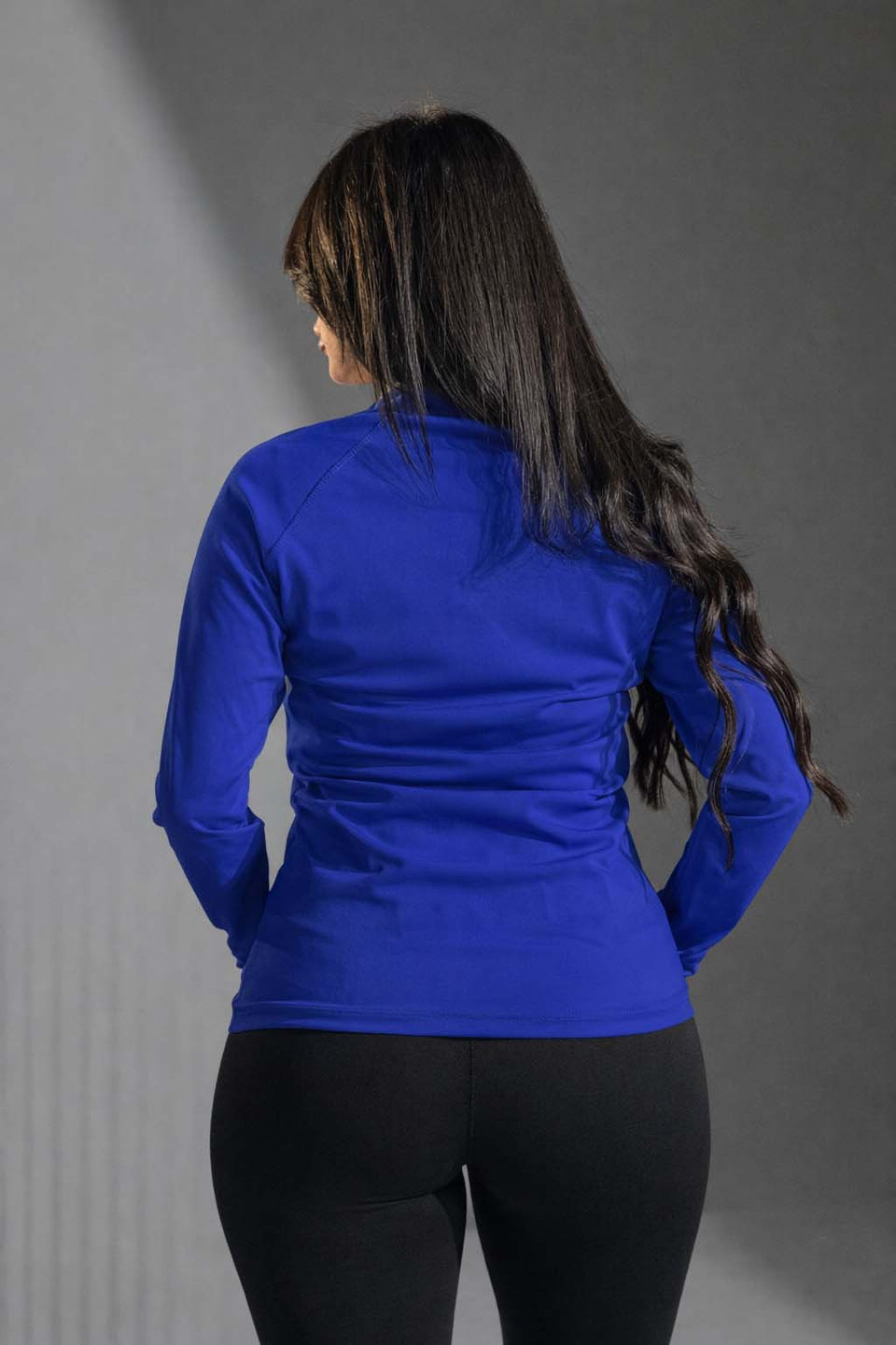 Blue Half-Zip Performance Top