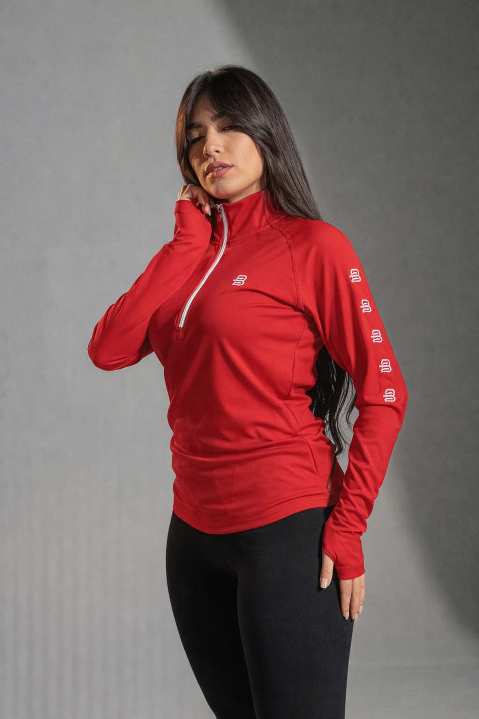 Red Half-Zip Performance Top