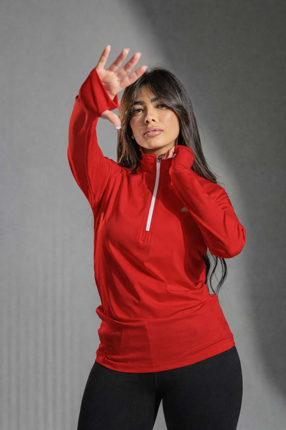 Red Half-Zip Performance Top