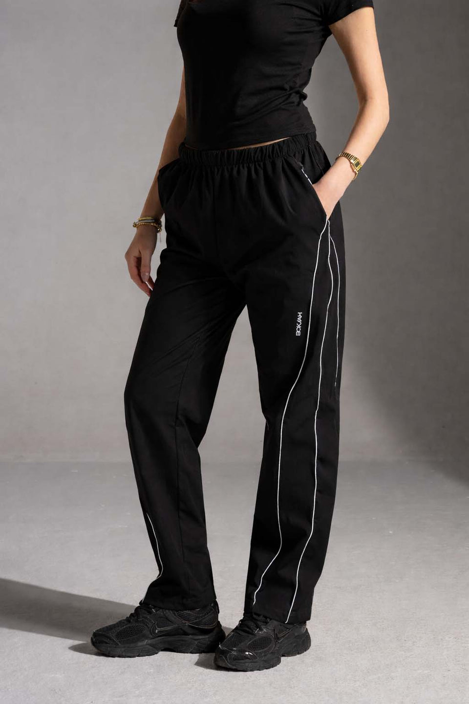 Black Sport Track Pants