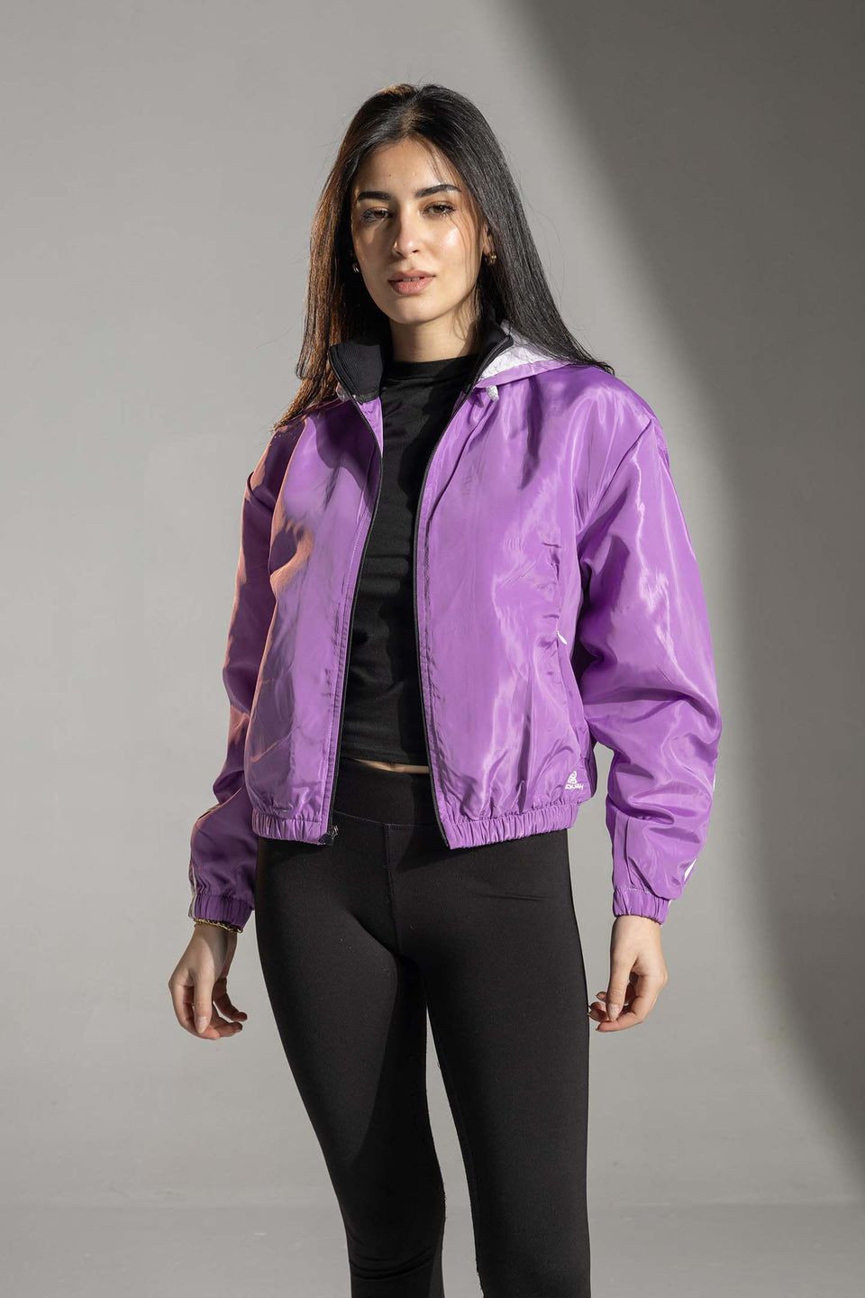Purple Sport Zip-Up Jacket