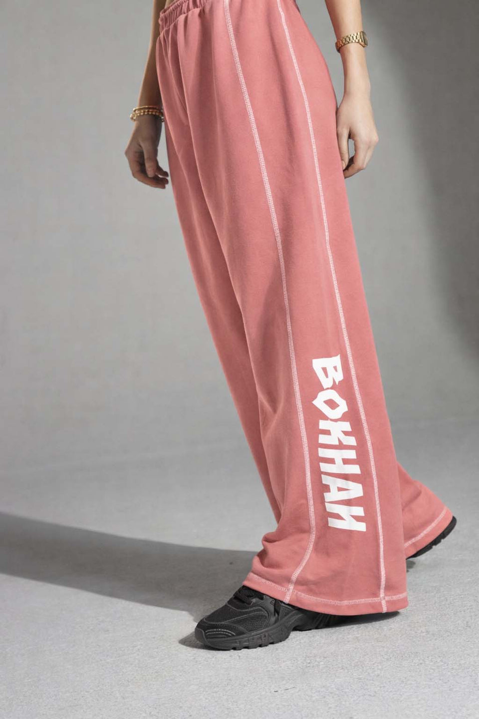 Rose Oversized Wide-Leg Sweatpants