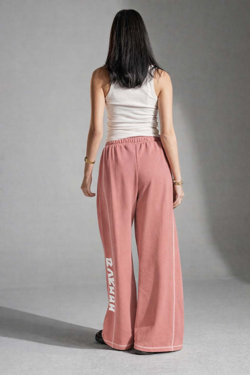 Rose Oversized Wide-Leg Sweatpants