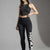 Black Logo Print Leggings