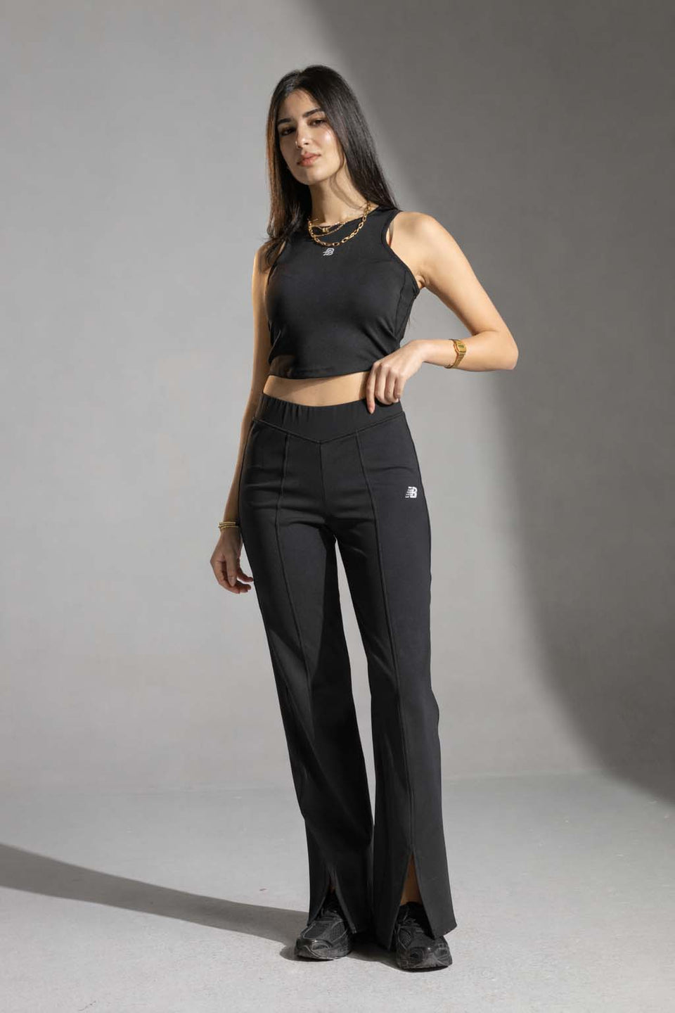 Black Flared Training Leggings