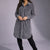 Grey Velvet Shirt Dress