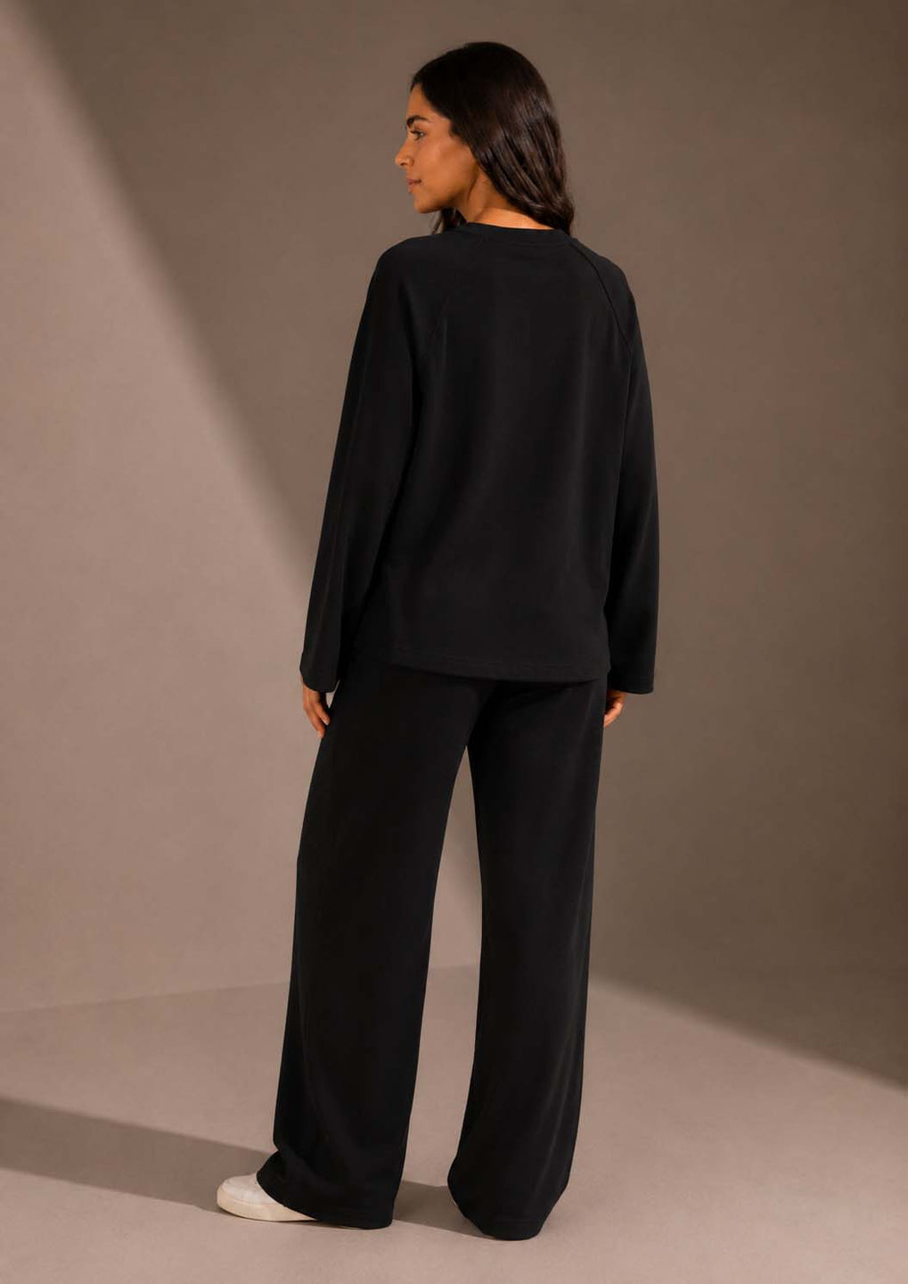 Black Relaxed Fit Lounge Set