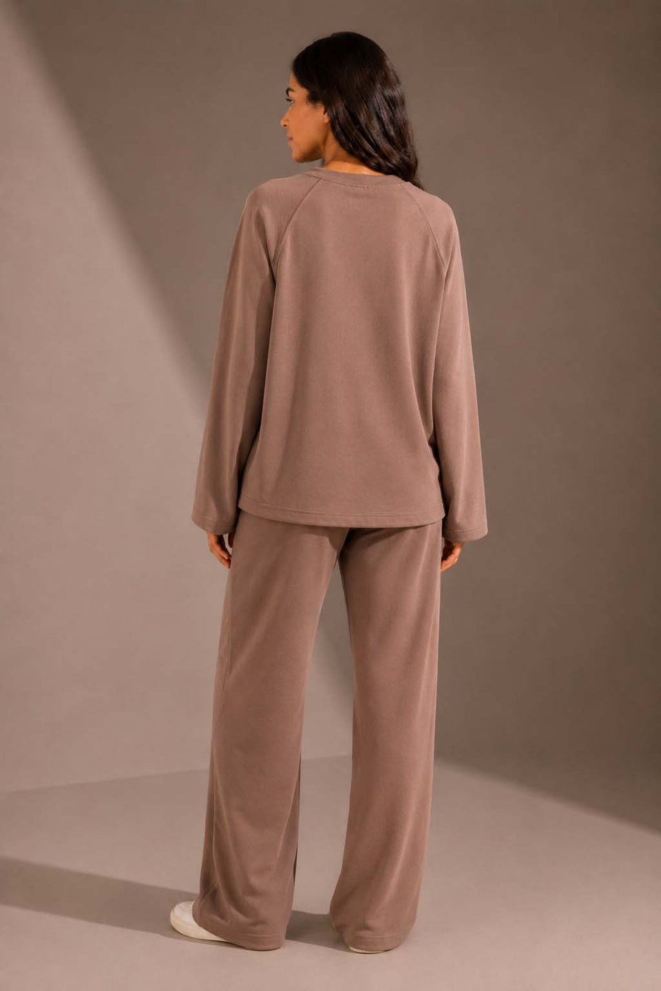 Brown Relaxed Fit Lounge Set