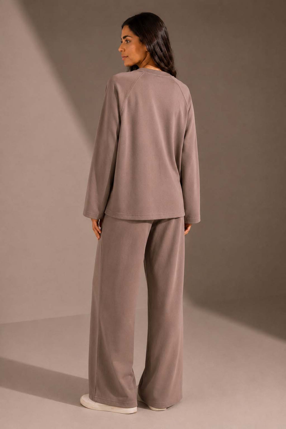 Coffe Relaxed Fit Lounge Set