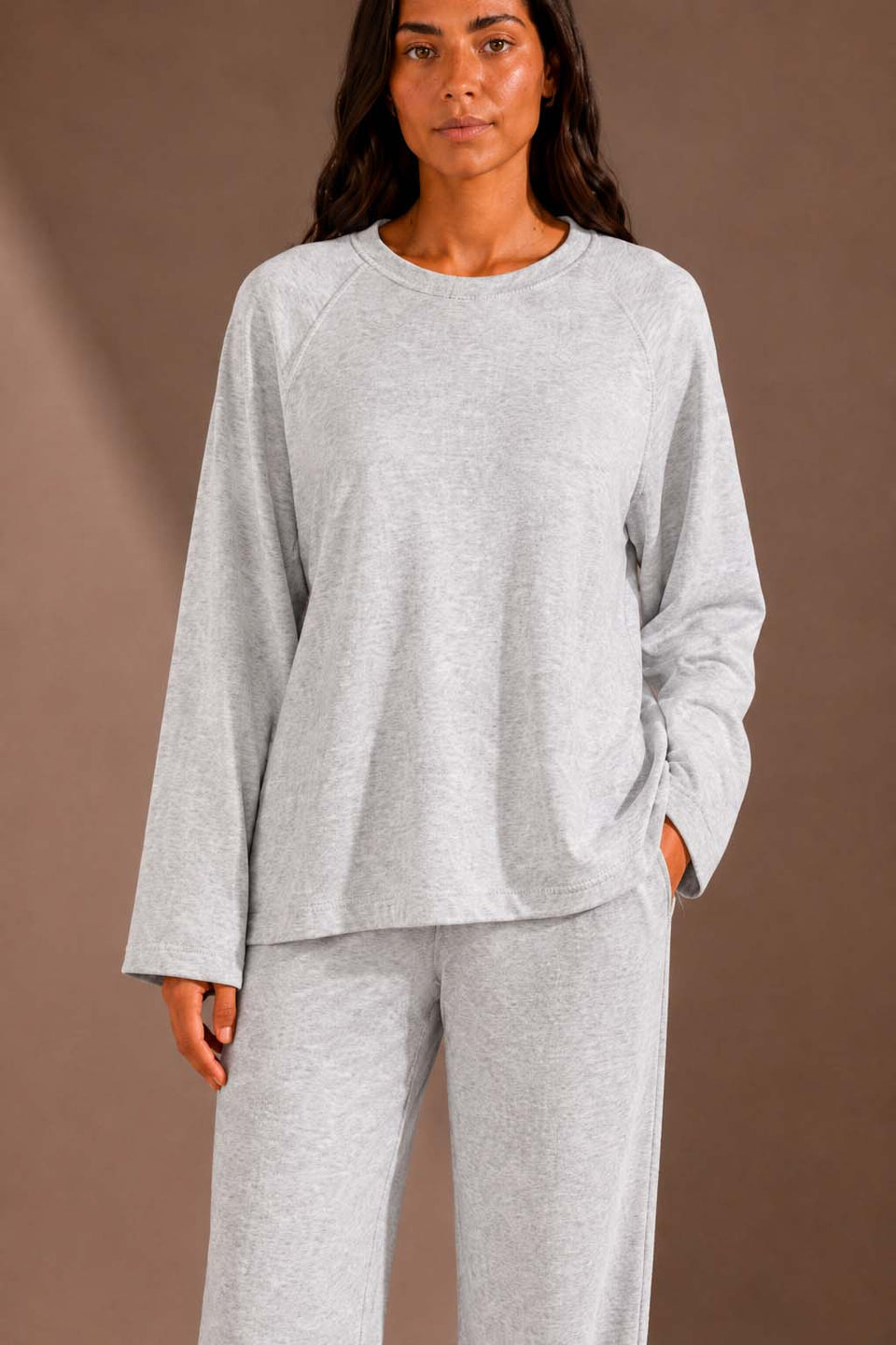 Grey Relaxed Fit Lounge Set