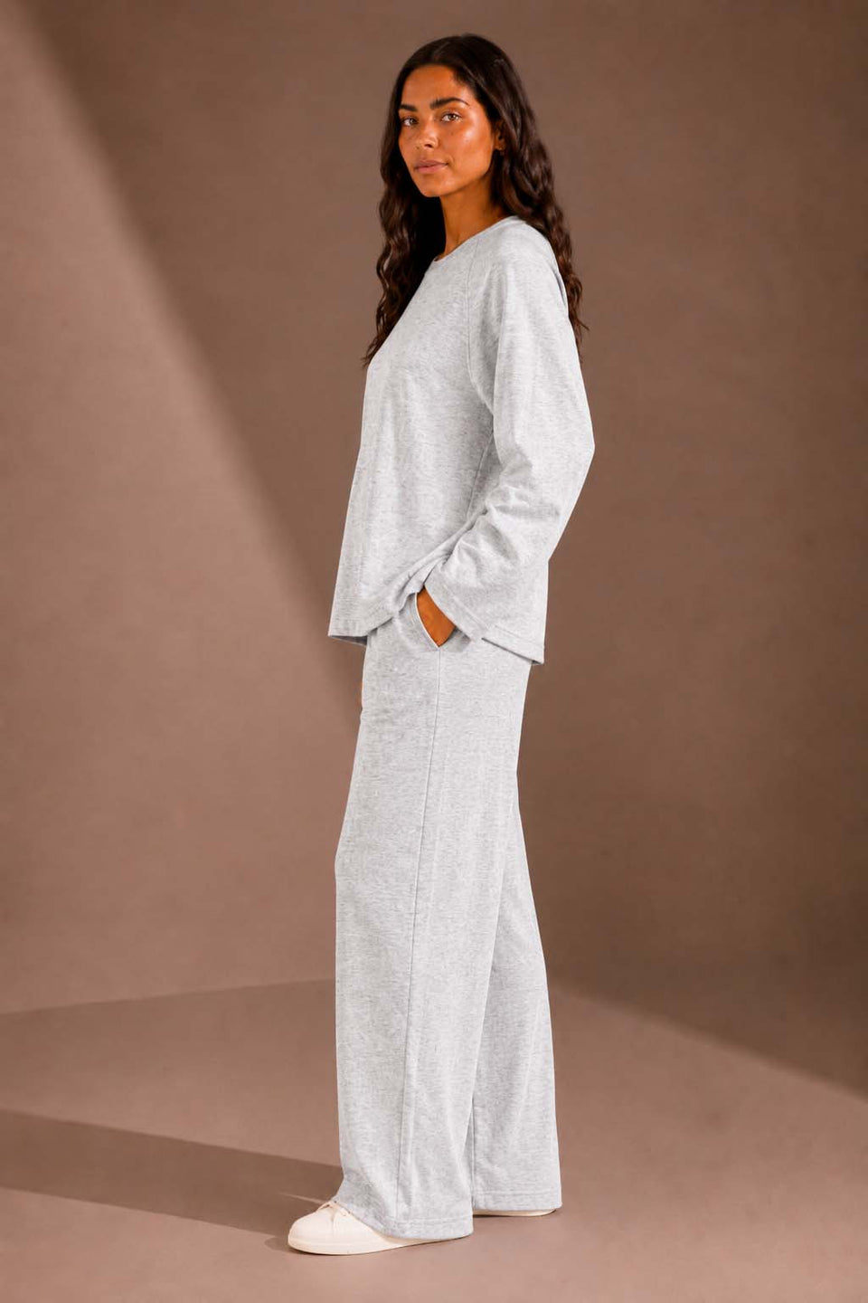Grey Relaxed Fit Lounge Set