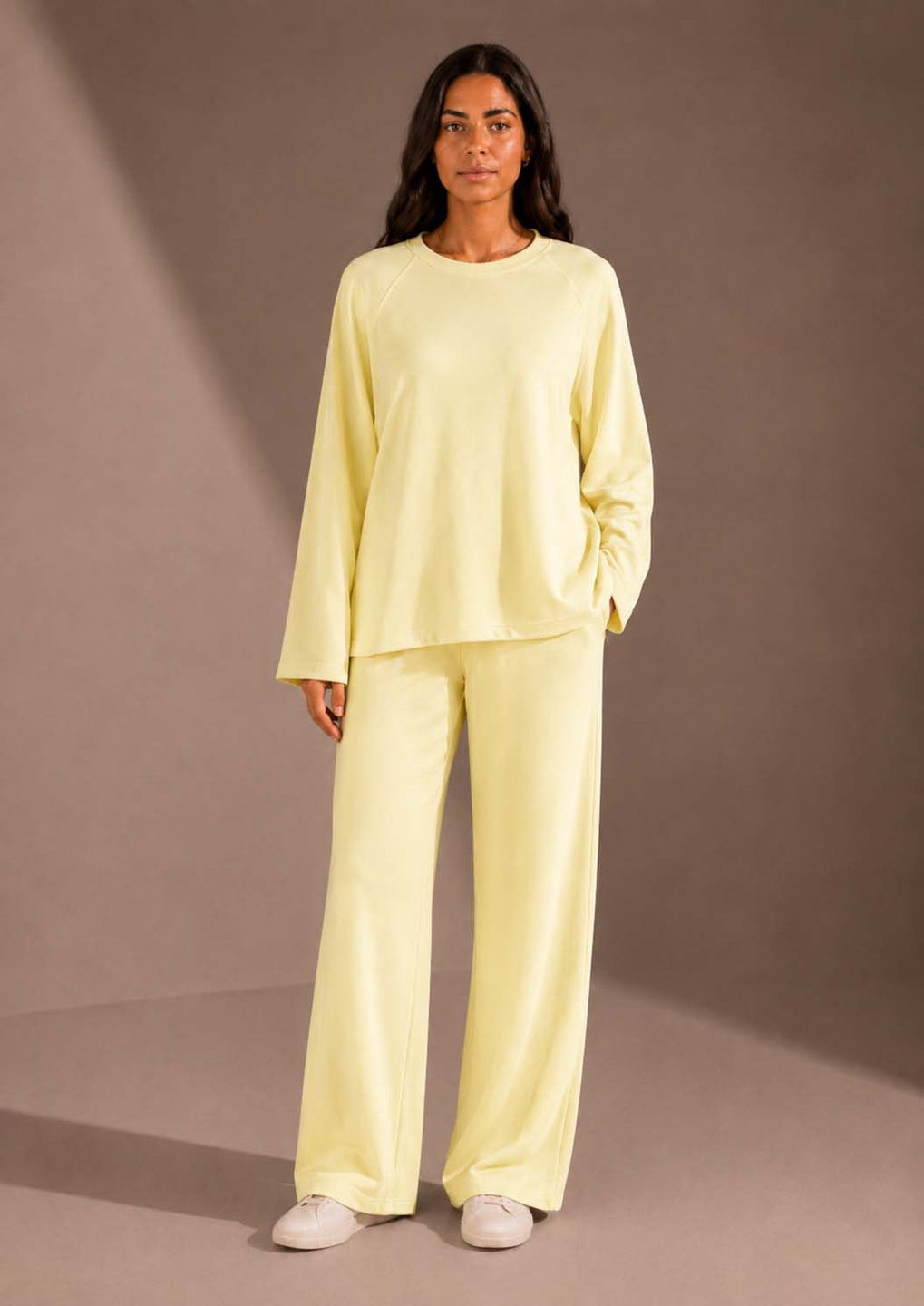 Yellow Relaxed Fit Lounge Set