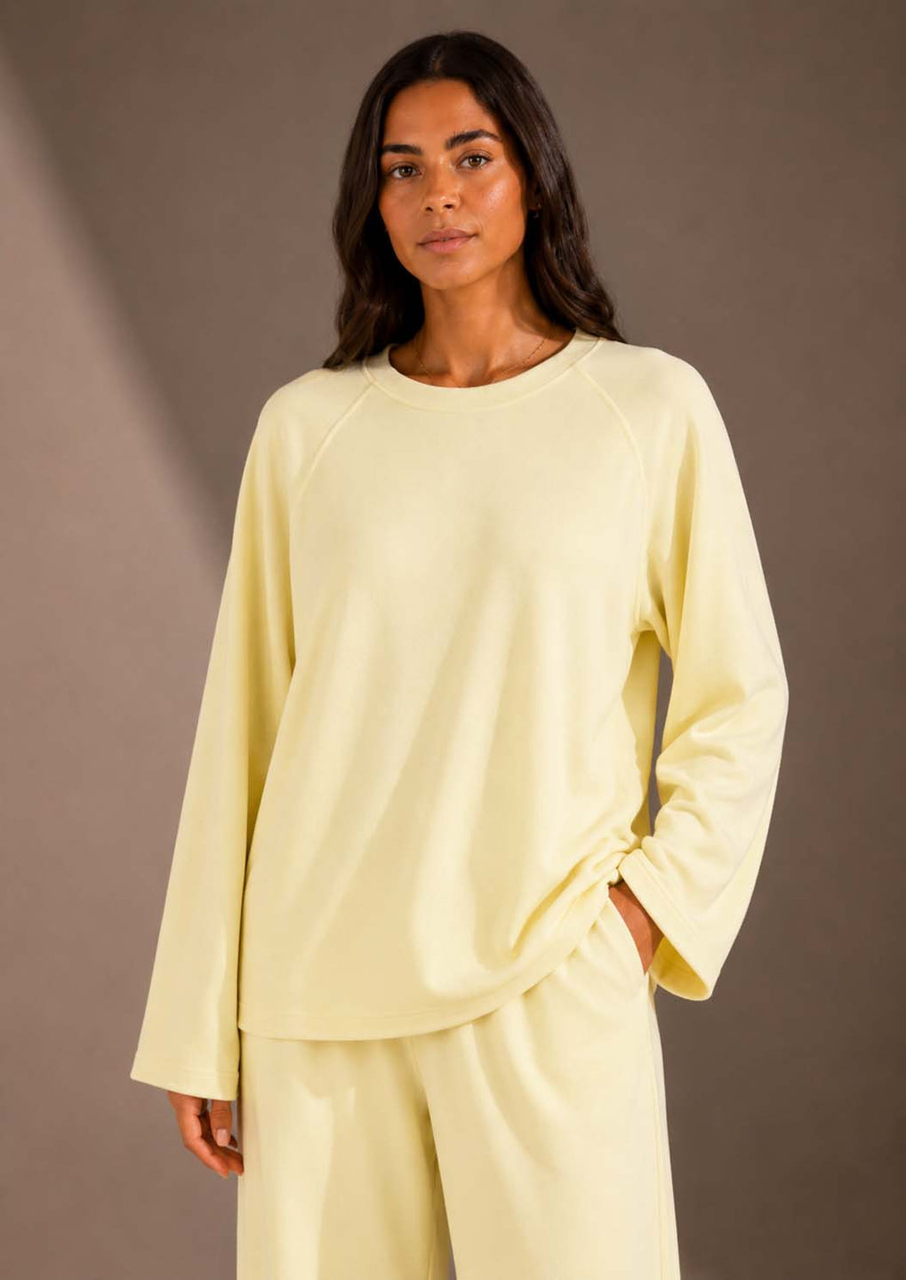 Yellow Relaxed Fit Lounge Set