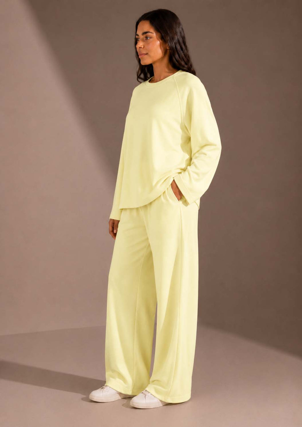 Yellow Relaxed Fit Lounge Set