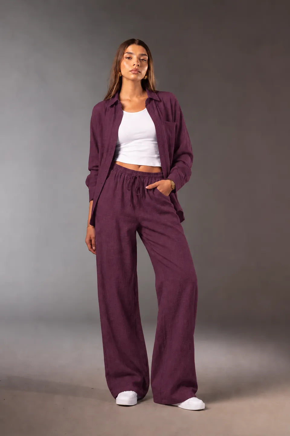 Burgundy Comfort Linen Set