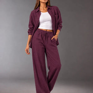 Burgundy Comfort Linen Set