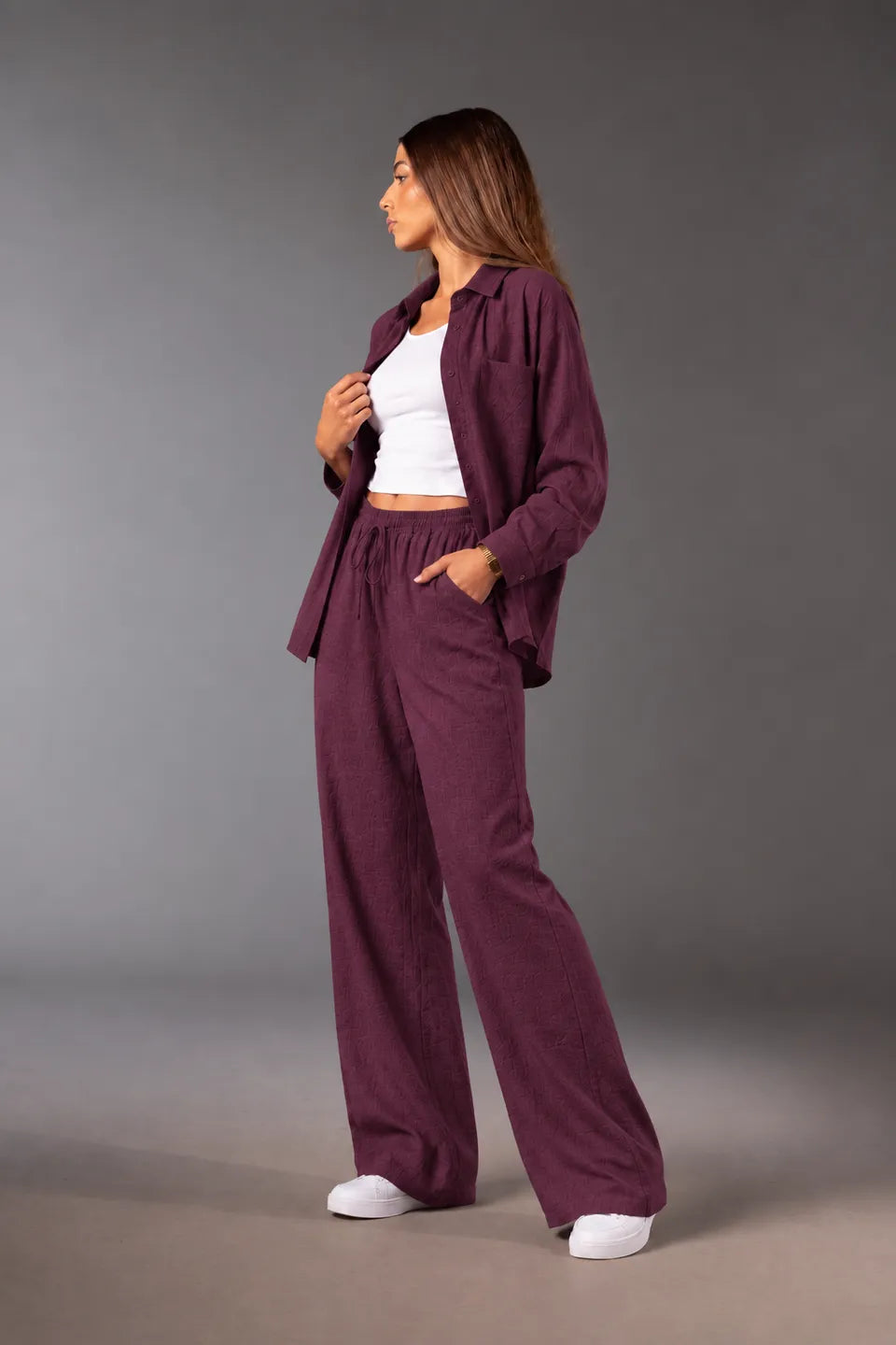 Burgundy Comfort Linen Set