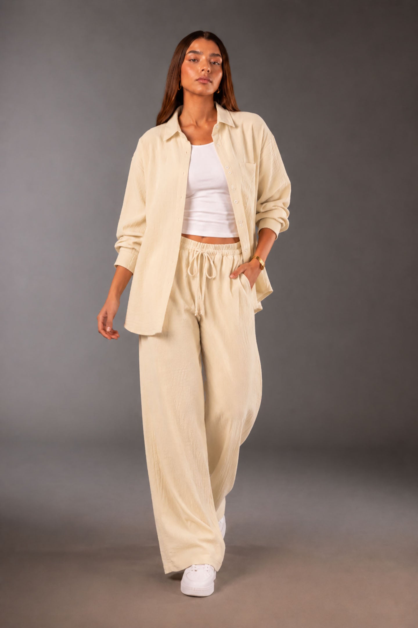 Beige Comfort Linen Set