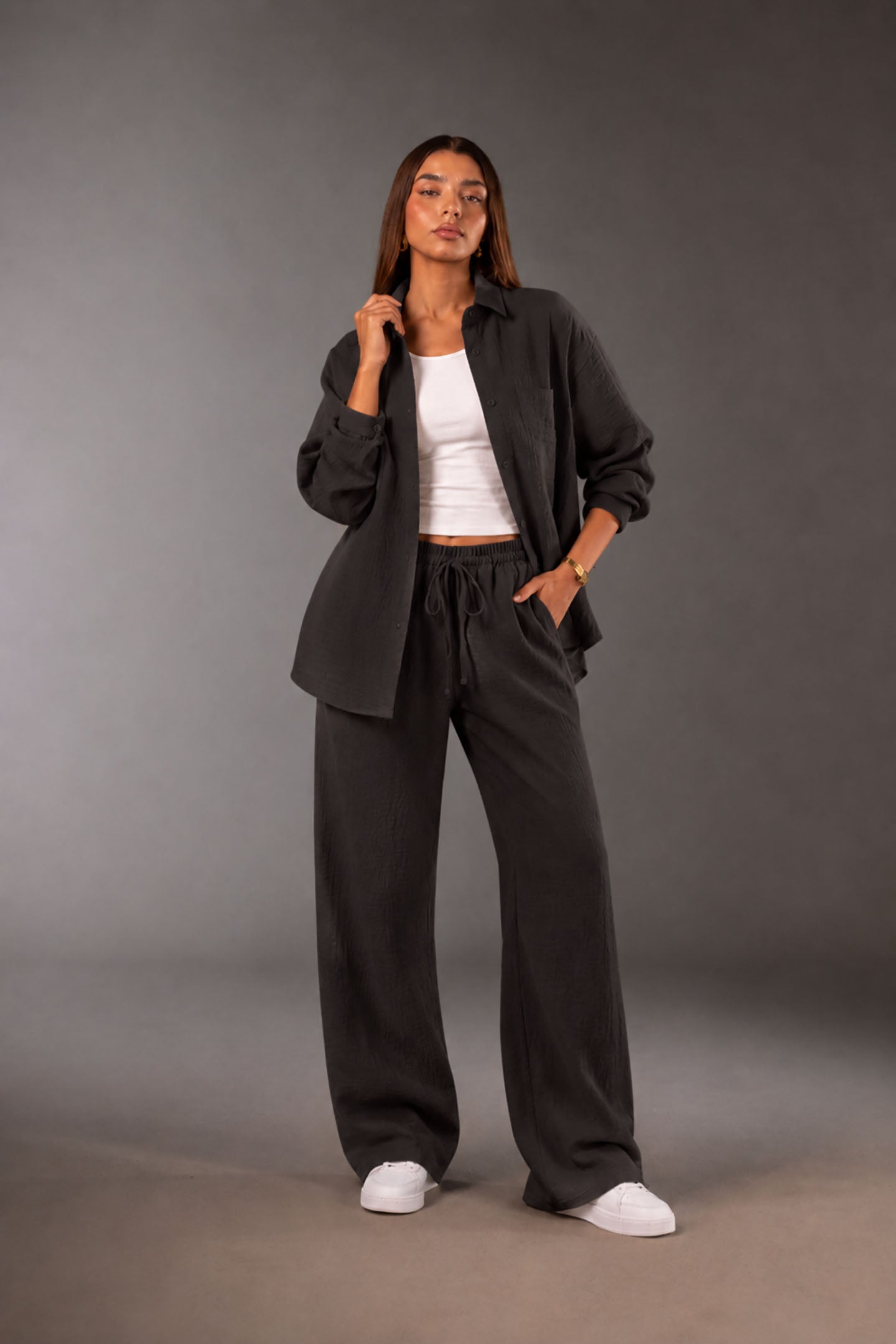 Black Comfort Linen Set