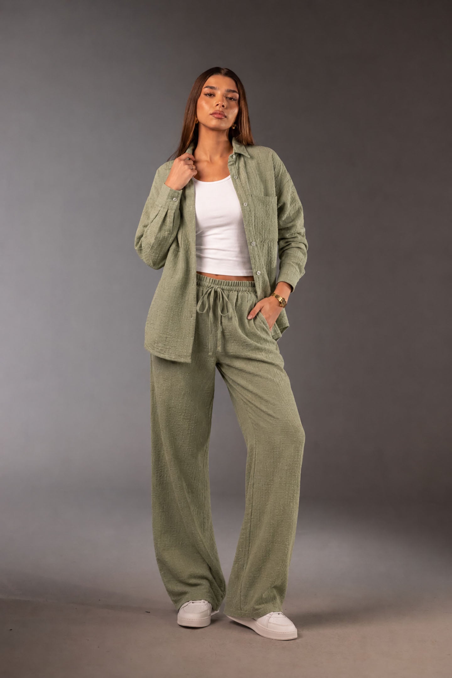 Olive Comfort Linen Set