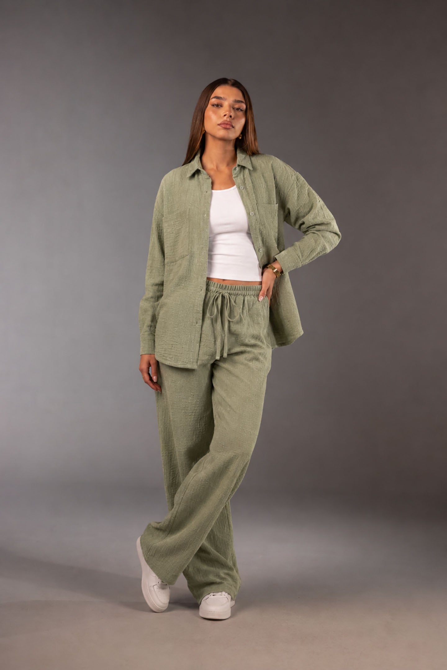 Olive Comfort Linen Set