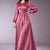Purple Wrap Satin Dress