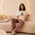 Burgundy Pudding Club Pajama Set