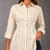 Camel Striped Tie-Back Shirt