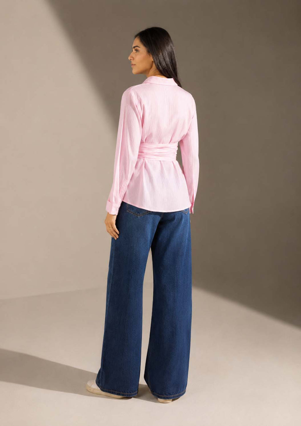 Rose Wrap Tie Shirt
