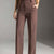 Brown Tailored Wide-Leg Pants