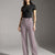 Grey Tailored Wide-Leg Pants