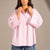 Rose Striped Oversized Shirt