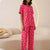 Pink Bow Print Short Sleeve Pajama Set