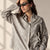 Beige Checkered Oversized Shirt