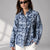 Blue Checkered Oversized Shirt