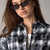 Grey Checkered Oversized Shirt