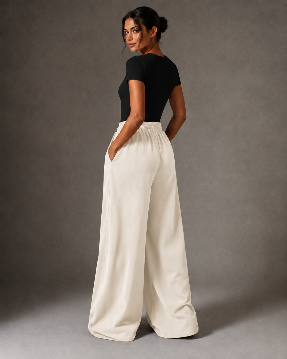 Off-White Flow Wide-Leg Pants