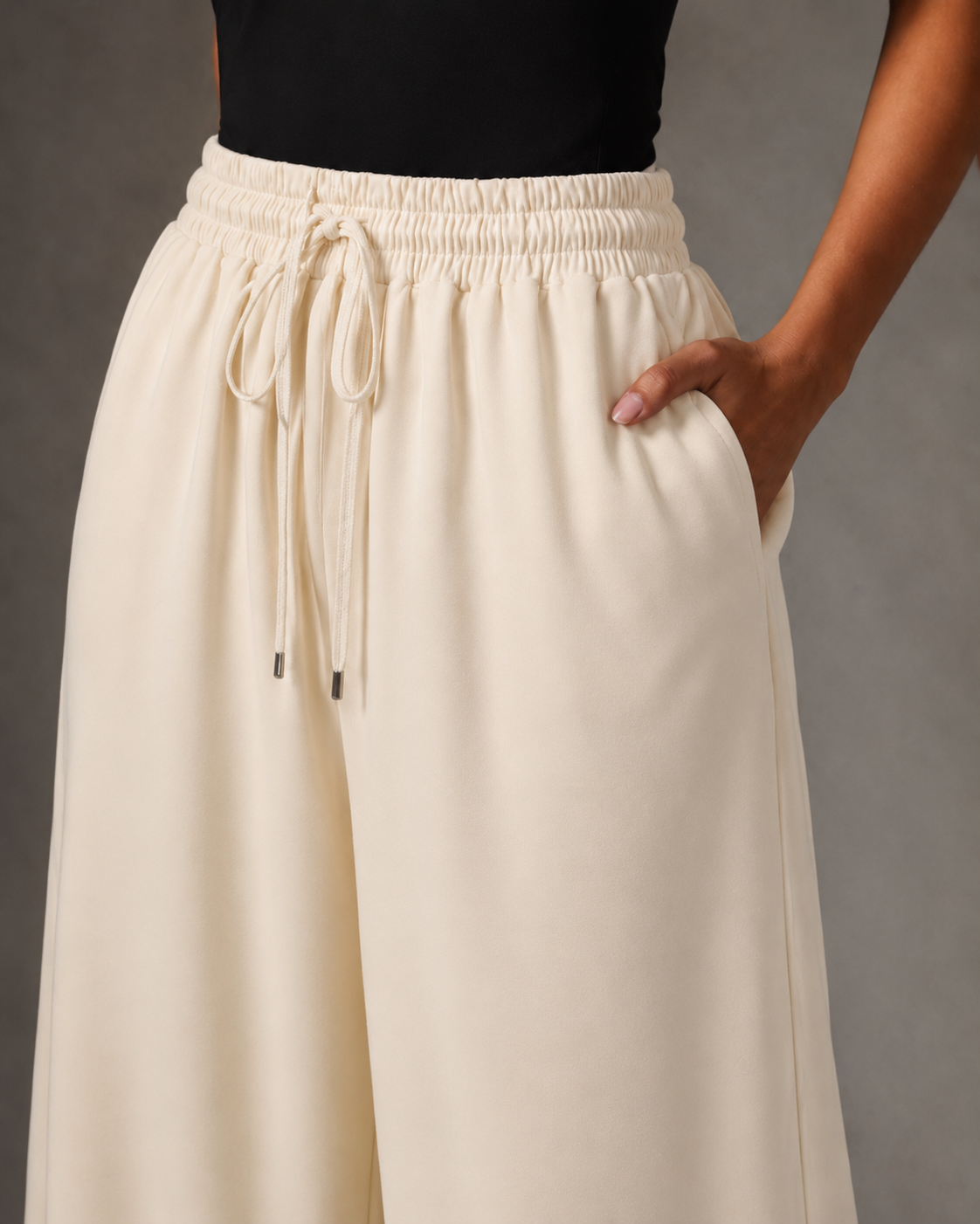 Off-White Flow Wide-Leg Pants