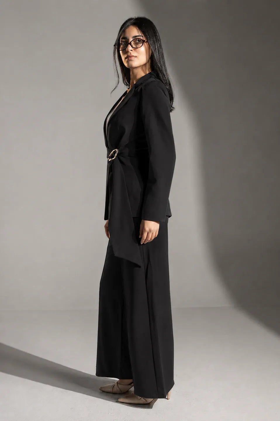 Black Rosalyn Tailored Blazer