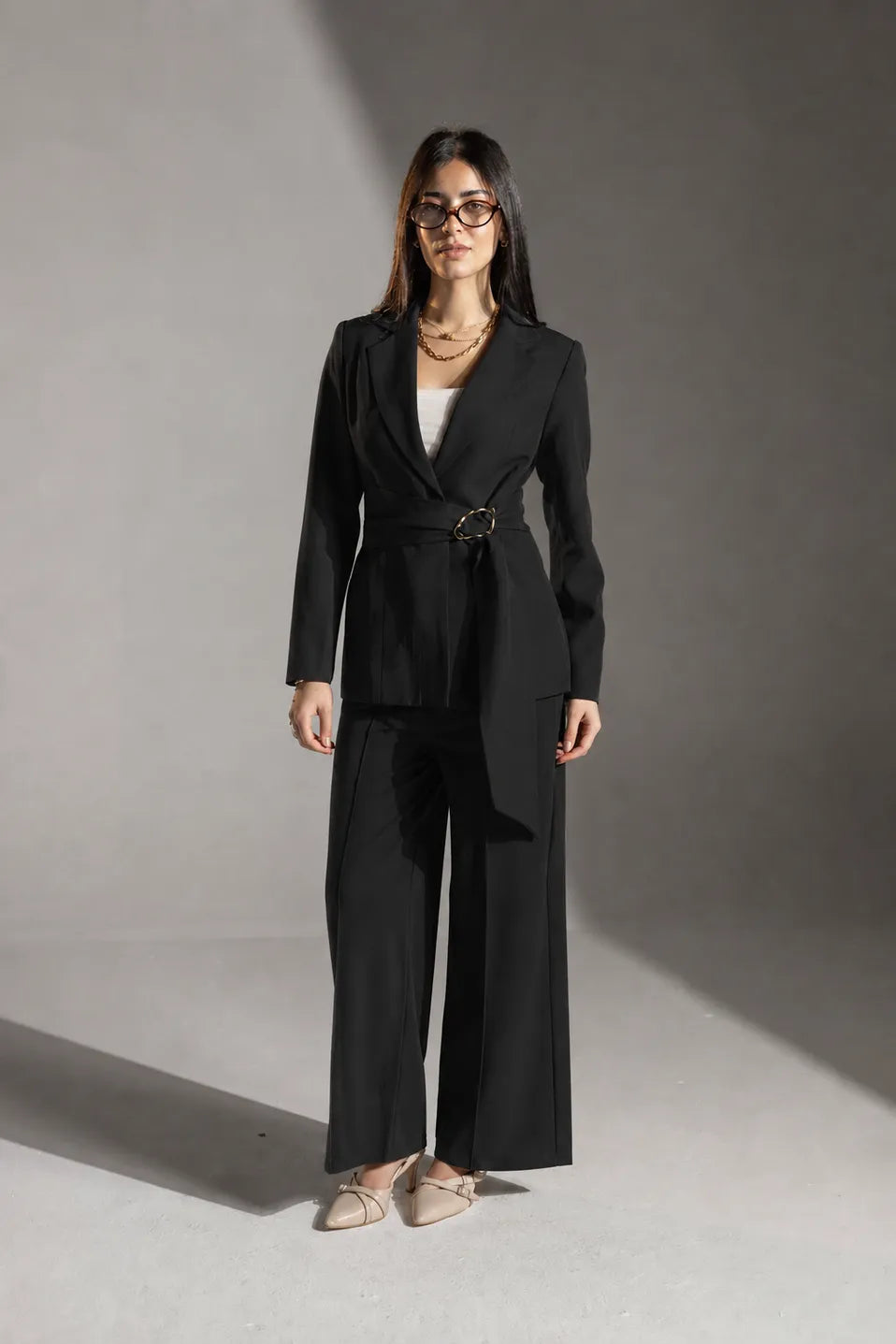 Black Rosalyn Tailored Blazer