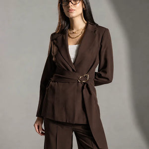 Brown Rosalyn Tailored Blazer