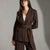 Brown Rosalyn Tailored Blazer